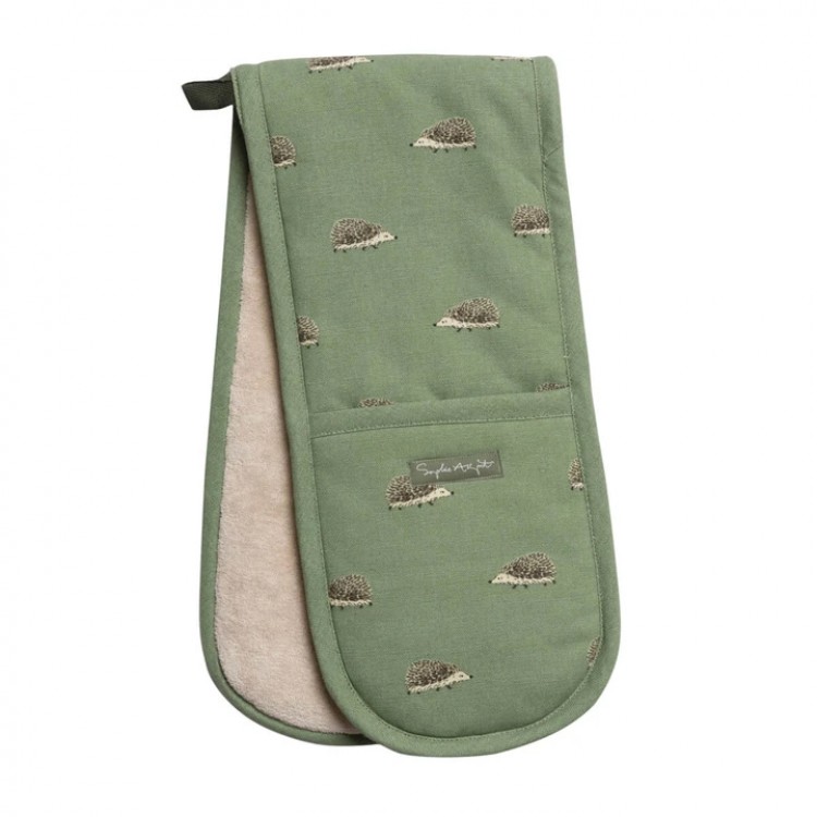 green double oven gloves